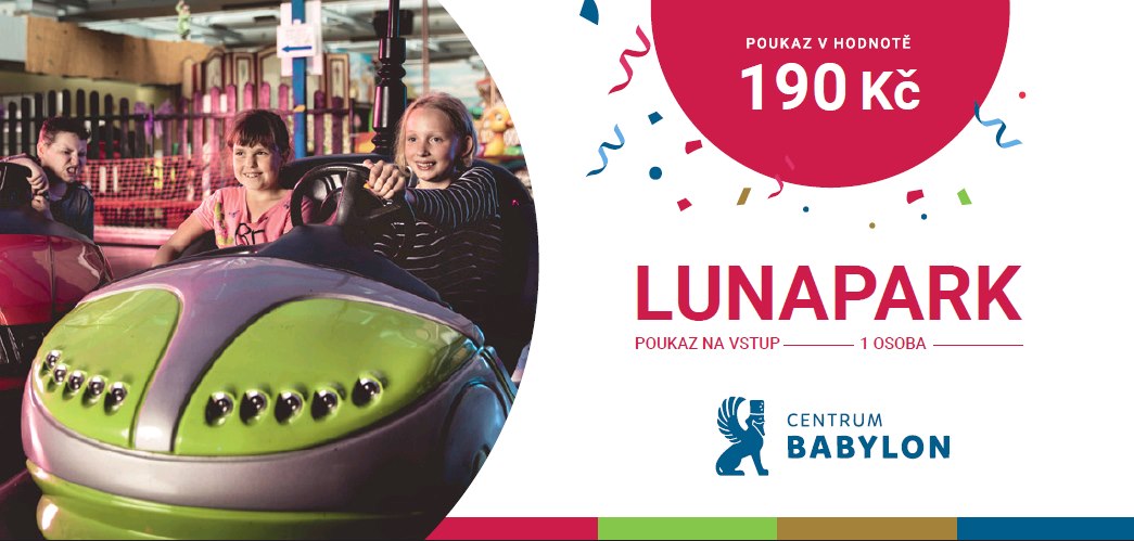 Lunapark - kupon o wartości 190 CZK